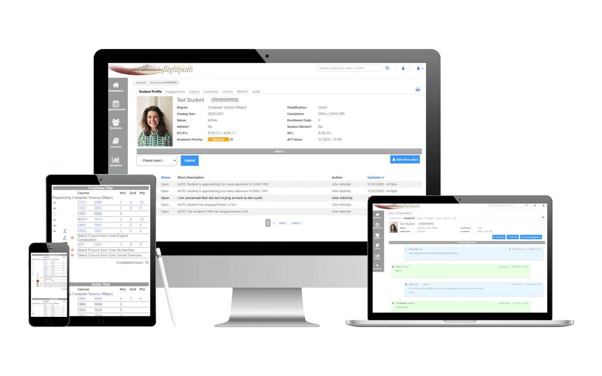 FlightPath offers a number of ways to support advisors and students