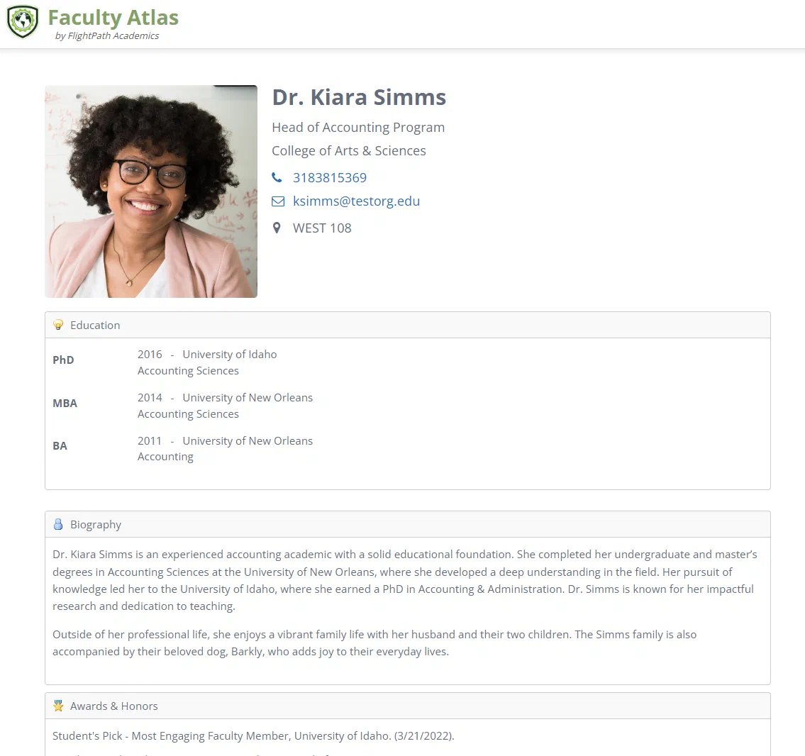 Faculty Atlas simplifies faculty activity reporting