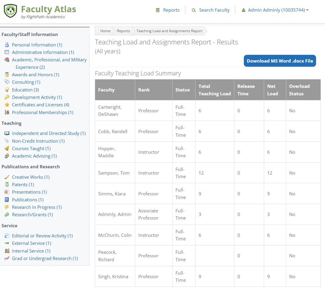 Faculty Activity Reporting Without the Headaches