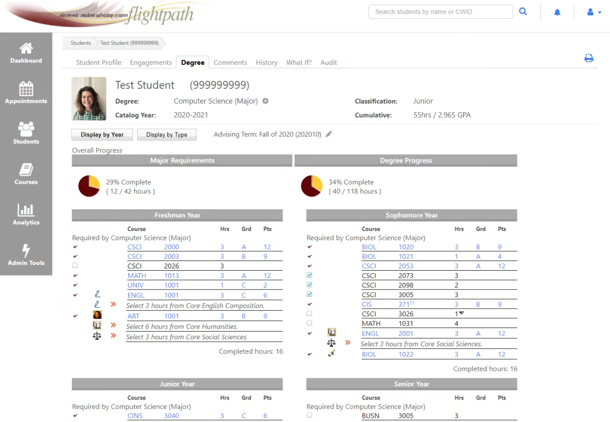 Simplifying Complex Degree Requirements with FlightPath