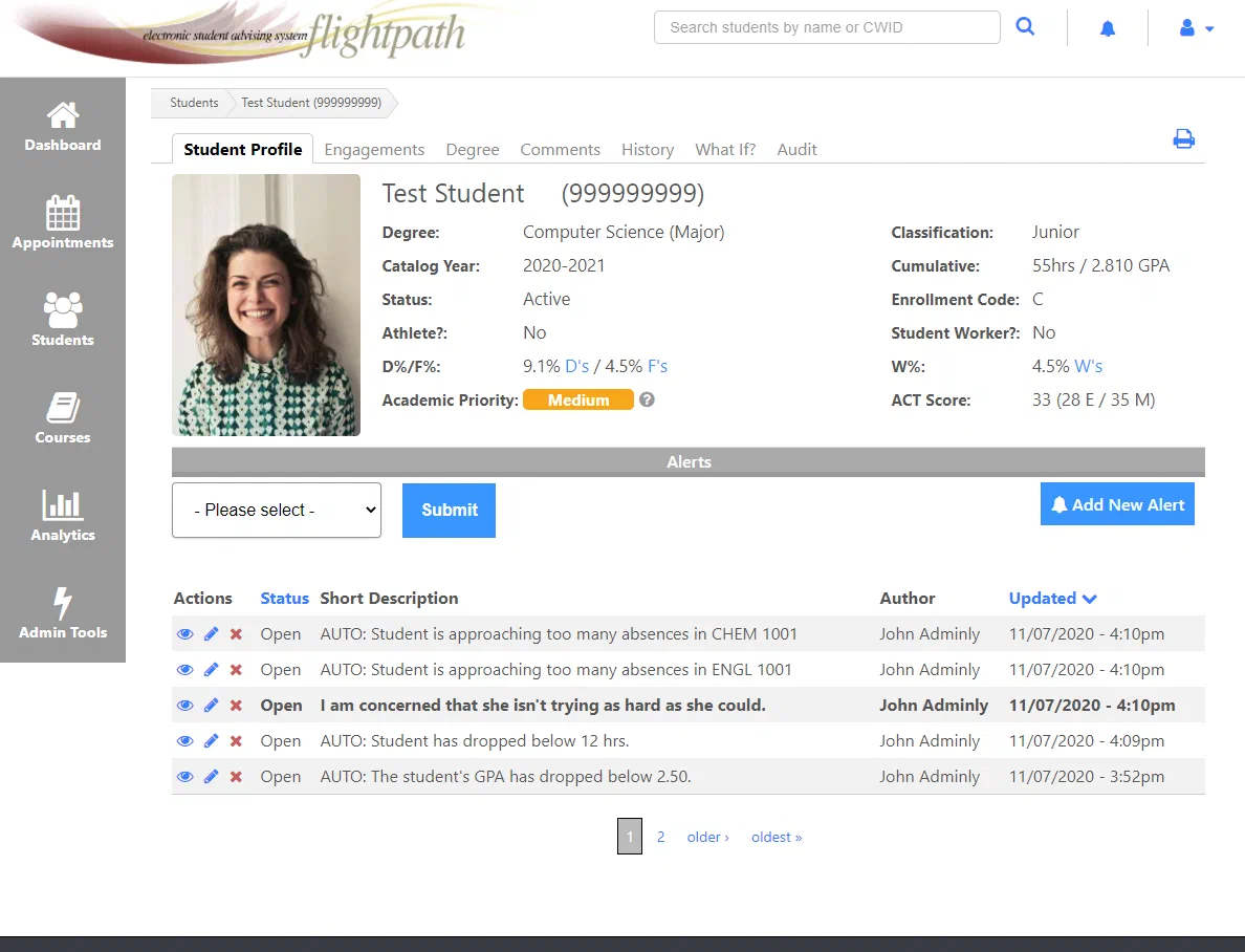 FlightPath - Academic Advising and Student Success