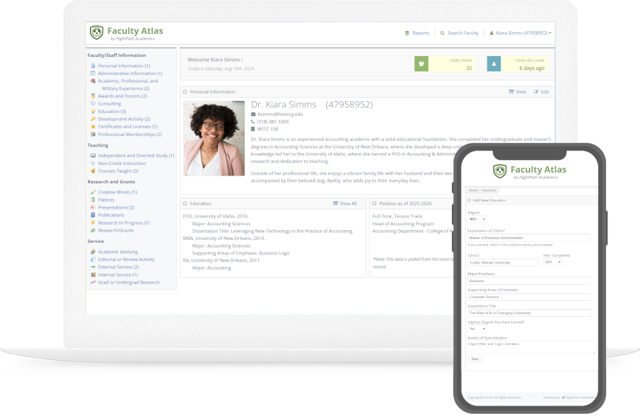 Faculty Activity Reporting Without the Headaches